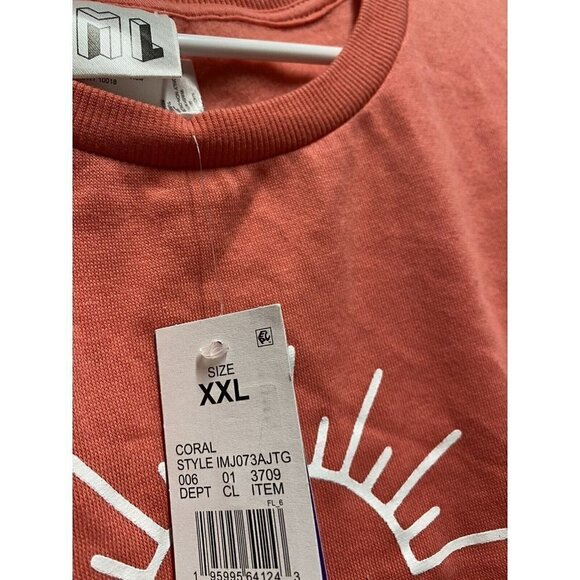 Women’s Buenas Vibras Long Sleeve Sweatshirt Coral XXL NWT - Picture 4 of 9